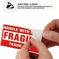 5000 Fragile Stickers 2×3 Handle with Care Thank You 500 / Roll Warning Labels