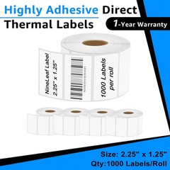 5Rolls 2.25″x 1.25″ Thermal UPC Barcode Multipurpose Labels 1000/Roll for Zebra