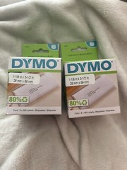 Dymo LW White Address Labels 1-1/8 x 3-1/2 Inches 30251 White 2 Pack = 4 rolls