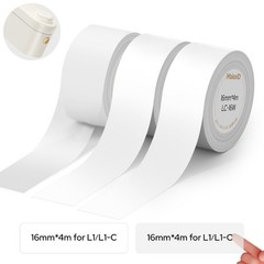 L1-C Label Maker Tape Refills 3 Rolls 16mm x 4m 0.63″ x 13′ Continuous Therma…