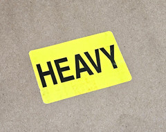 x2000 Yellow HEAVY Shipping Caution Adhesive Labels Roll Pallet Stickers 3 X 2