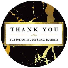 Thank You Stickers Small Business (1.5″ Round, 400 Label Per Roll) by Modern 5th