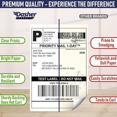 4×6 Thermal Shipping Labels for Dymo LabelWriter 4XL – Water Resistant, Strong A
