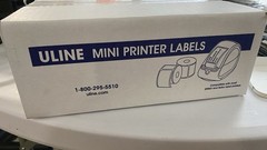 Case Of 8 Sealed NEW ULINE Shipping Labels 2 5/6″ X 4″ (300 Labels/Roll) S-8505