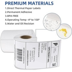 20 Rolls label 4×6 Direct Thermal Shipping 5000 labels Zebra Eltron ZP450 2844