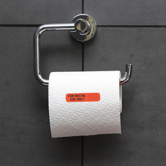 Red for Rectal Use Only Stickers / 500 Small Labels / 0.375″ X 1.5″ Fluorescent