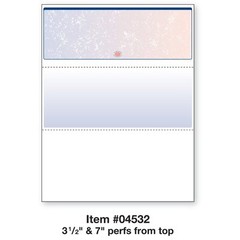 DocuGard Blue/Red Prismatic Top Check, 8.5 x 11 Inches, 24 lb, 500 Sheets