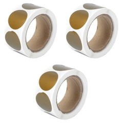 3 Rolls Golden Stickers for Envelopes Seal Package Label Gift Gifts