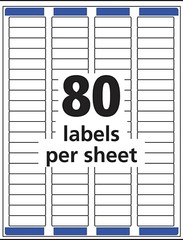 1 New Box 8000 Avery 8167/5167/5967 Return Address Shipping Labels 1/2″ X 1 3/4″