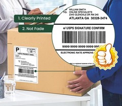 4×6 Thermal Shipping Labels 500 Fanfold Perforated Permanent Adhesive