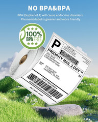 Direct Thermal Labels Multiple Sizes Colors Shipping Mailing Address Stickers