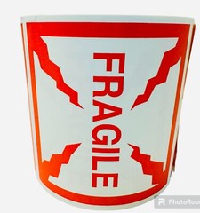 4×4 Fragile Warning Shipping Handling Stickers Labels per 4 rolls of 250