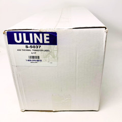 ULINE S-5037 4×6″ Case 4 Rolls 4000 Labels Industrial Thermal Transfer Label NEW