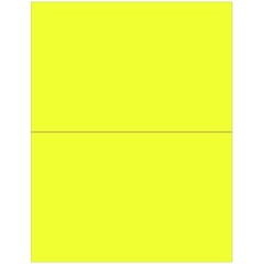 High-Quality Yellow Labels – 8-1/2 x 11 – 200 Count