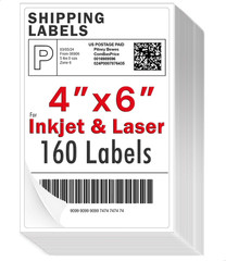 4×6 inch Shipping Labels, Laser and Inkjet Printer Compatible, Multi-Purpose …