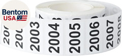 Consecutively Numbered Labels, 1.5 X 0.79 Inch Self-Adhesive Inventory Numbered