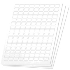 Bulk Pack 21600 White Labels – 150 Sheets, 3/4 x 1/2 Inch