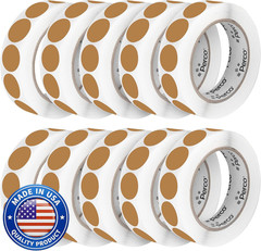 Fluorescent Green Perforated round Circle Dot Sticker 1-Inch Labels – 3 Rolls, 3