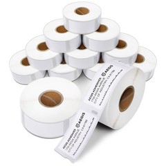 Aegis Adhesives – 1 X 2-1/8 Replacement for DYMO 30336 12 Rolls/6000 Labels D…