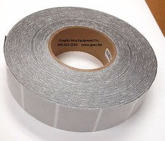 Transparent 1.5″ Paper Tab Wafer Seal,Roll 4000 1-1/2″ Frosted Clear Translucent