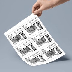 30000 4″x3 1/3″ Address Mailing Shipping Self Adhesive SKU Label 6 UP 5000 Sheet