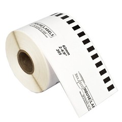 Non-OEM Fits BROTHER DK-2205 Continuous Thermal Labels – (2) Rolls of 100′