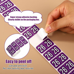 500Pcs 2026 Year Stickers, 3/4X1-1/2 Inch File Folder Labels 26 Year Colored Sel