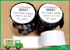 File Folder Labels 30327 Dymo LabelWriter Twin Turbo Duo 330 400 EL60 100 Rolls