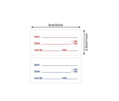 500pcs/Roll Freezer Labels Waterproof Oil-Proof Classification Adhesive Stickers