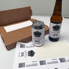 600 Beer Bottle Labels Blank 4 x 3.33 Laser / Ink Jet Printer Stickers Home Brew