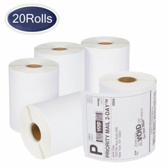 20 Rolls Compatible DYMO 4XL 1744907 Thermal Shipping Labels 4″x6″ – 220/Roll