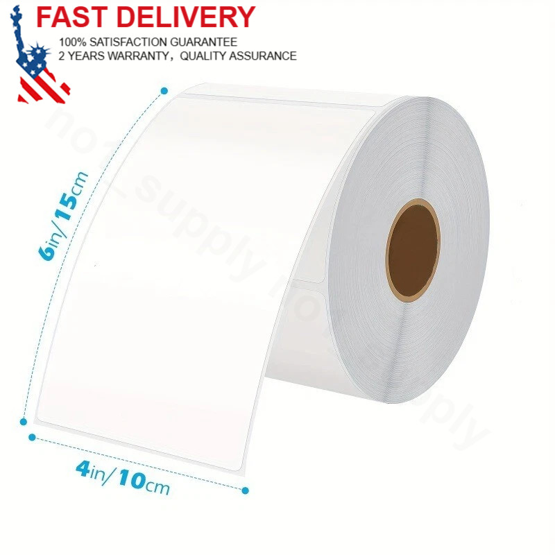 500/Roll 4″×6″ Direct Thermal Stickers Self Adhesive Shipping Labels