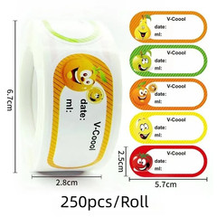 Kitchen Date Roll Paper Label Waterproof Food Storage Stickers Removable Storage