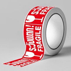 250PCS/Roll Fragile Warning With Care Sticker Warning Label Package Mailing Logo
