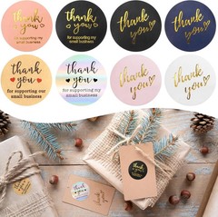 Thank You Stickers – 6 Rolls, 3000 Pieces, 1 Inch Labels for Packaging