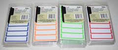 Lot of 9 Jot File Folder Labels Self Adhesive Permanent White 154ct