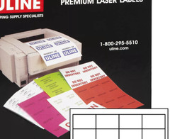 Rectangular Laser Labels, 2″ x 1 1/4″, White, 3200/Case Uline premium Labels