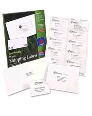 Avery Ave48460 Laser/Inkjet Label, 2 5/8 In Label W, 1 In Label H, 3000 Labels
