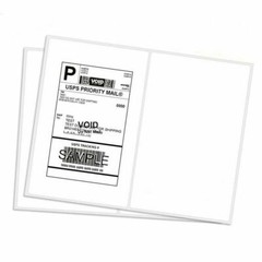 200-10000 Premium 8.5″X5.5″ Half Sheet Self Adhesive Round Corner Shipping Label