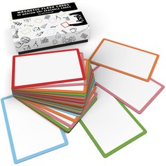Attractivia Dry Erase Magnetic Labels 3.7 x 2.8 in, Color Borders, Medium Dry…
