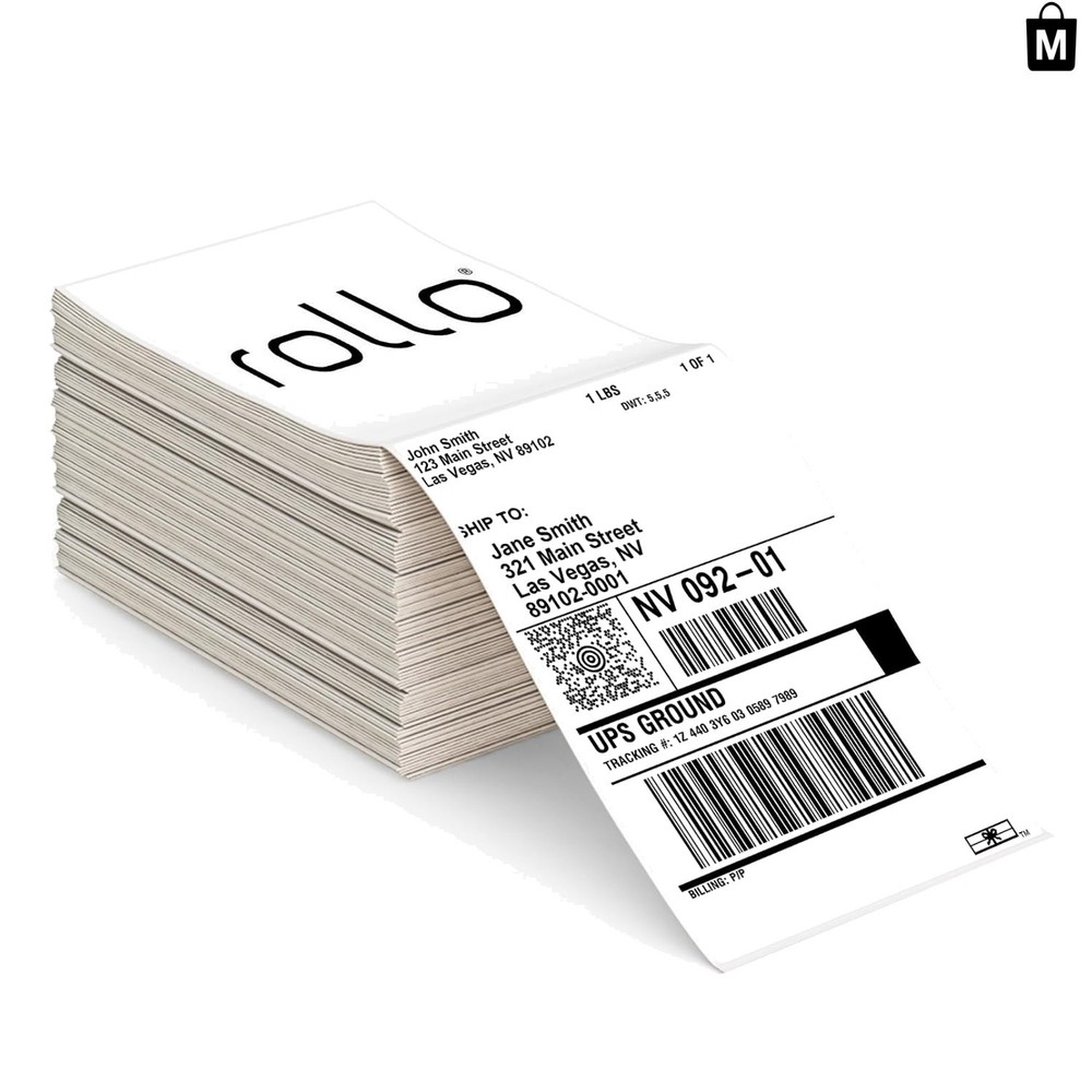 Pack of 500 Commercial-Grade 4×6 Thermal Shipping Labels – Strong Adhesive
