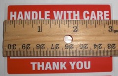 50 Fragile Handle With Care 2×3 Stickers Packaging Safety Mailing Labels -*LOOK*