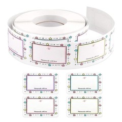 Personalize Name Stickers Assorted Color Durability 500Count for Organizing