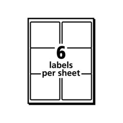 Avery® White Laser Shipping Labels, 3 1/3″ x 4″, Box Of 150