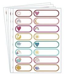 Waterproof Removable Labels Name Tags – 320PCS with Pen Adhesive Name Label S…