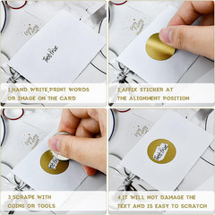 1 Roll 1000 Pcs 1″ round Scratch off Stickers Labels Self Adhesive Labels for Lo