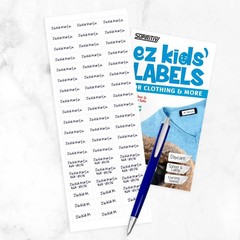 (60-Pack) Clothing Labels Self-Stick No-Iron Write-On | Great for Children&Adult
