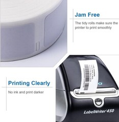 12 Rolls 500 per roll Multipurpose Labels Compatible For Dymo 30336 1” X 2 1/8”
