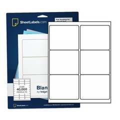 Shipping Labels from SheetLabels.com, 3-1/3″ x 4″, Laser or Inkjet Printable,…