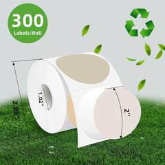 2 Inch round Thermal Label Stickers, Circle Thermal Stickers Labels, Waterproof